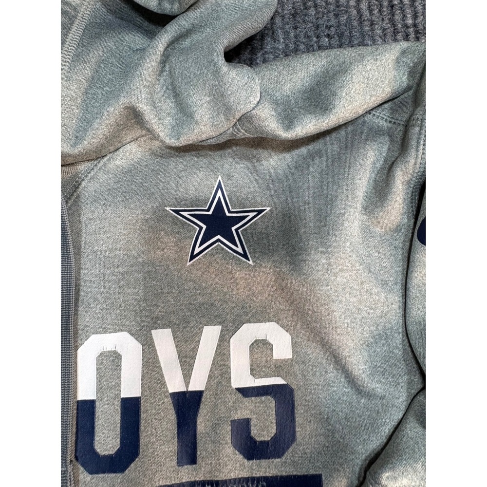 Nike Therma-FIT Dallas Cowboys Hoodie Mens Large Gray NFL Sweatshirt Pullover - Picture 3 of 8